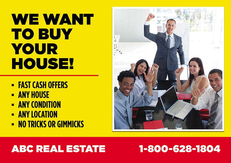 real estate investor postcards