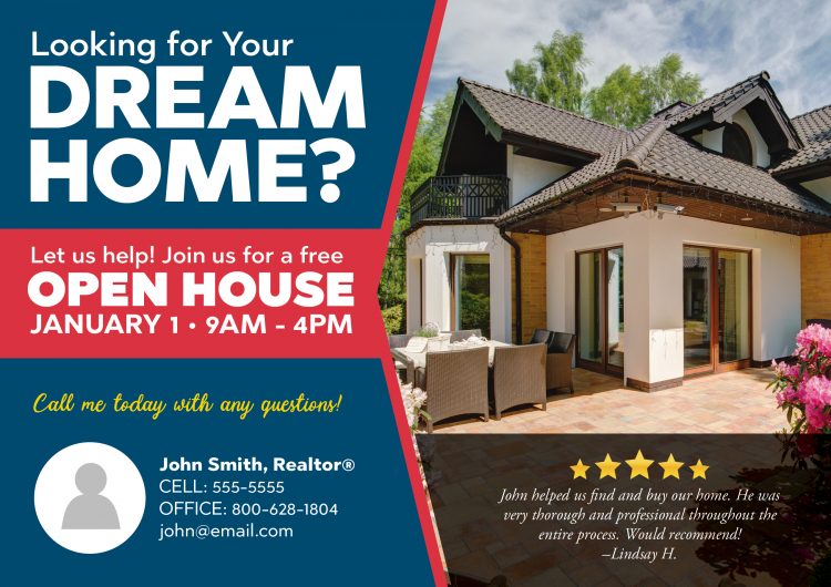6 Real Estate Open House Invitation Postcard Templates You Can Use