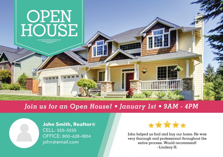 realtor open house postcards