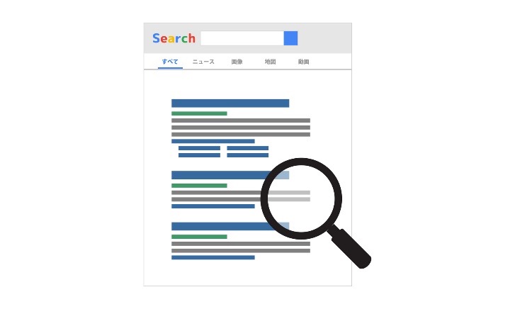 illustration of google search results