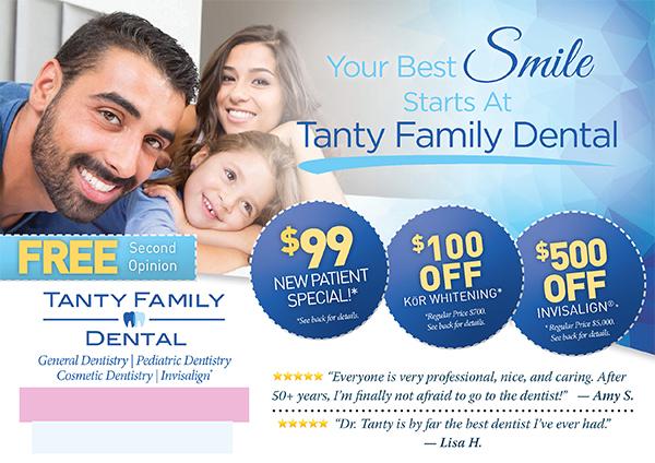 tanty family dental postcard by postcardmania
