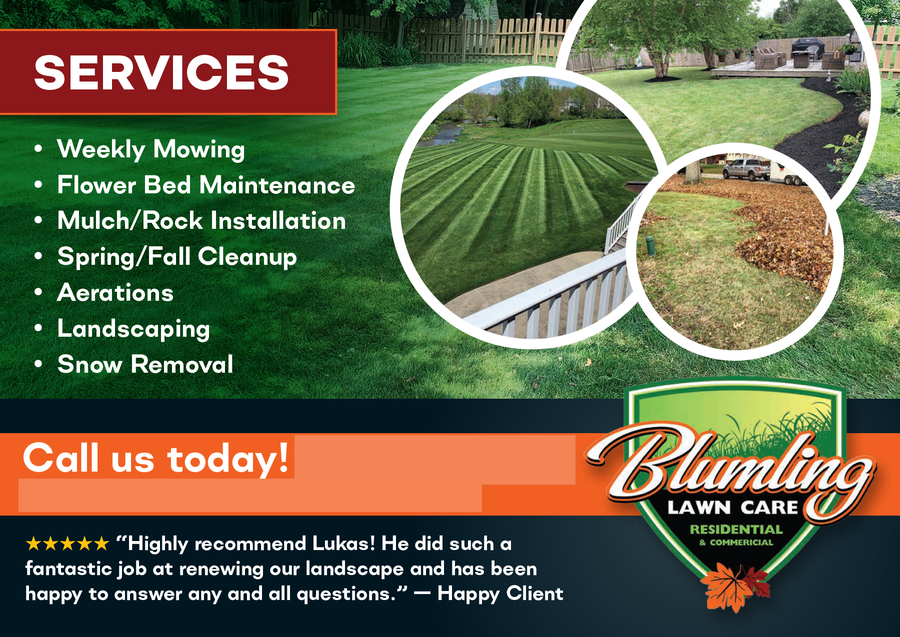 Successful Landscaping Postcard Campaign