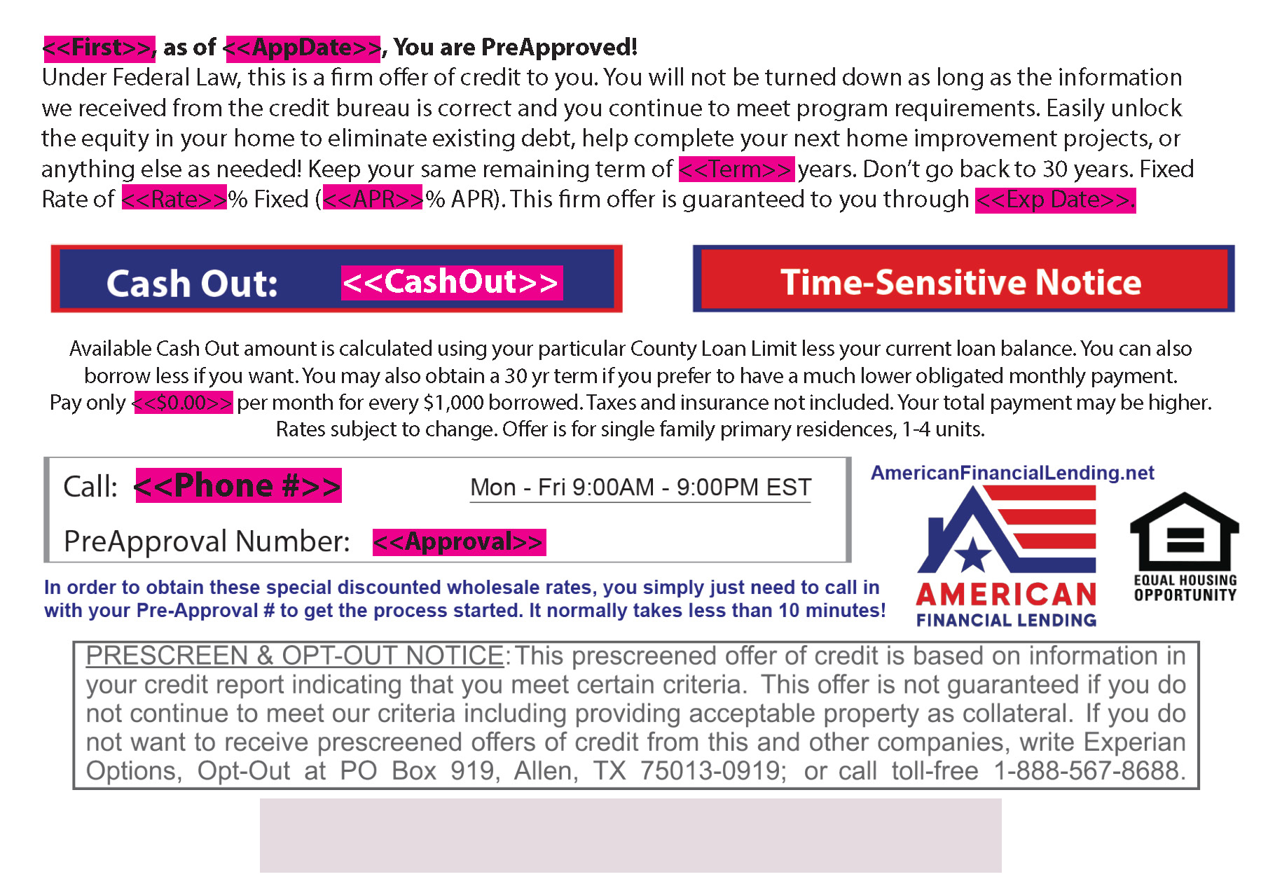 Successful Mortgage Postcard Campaign