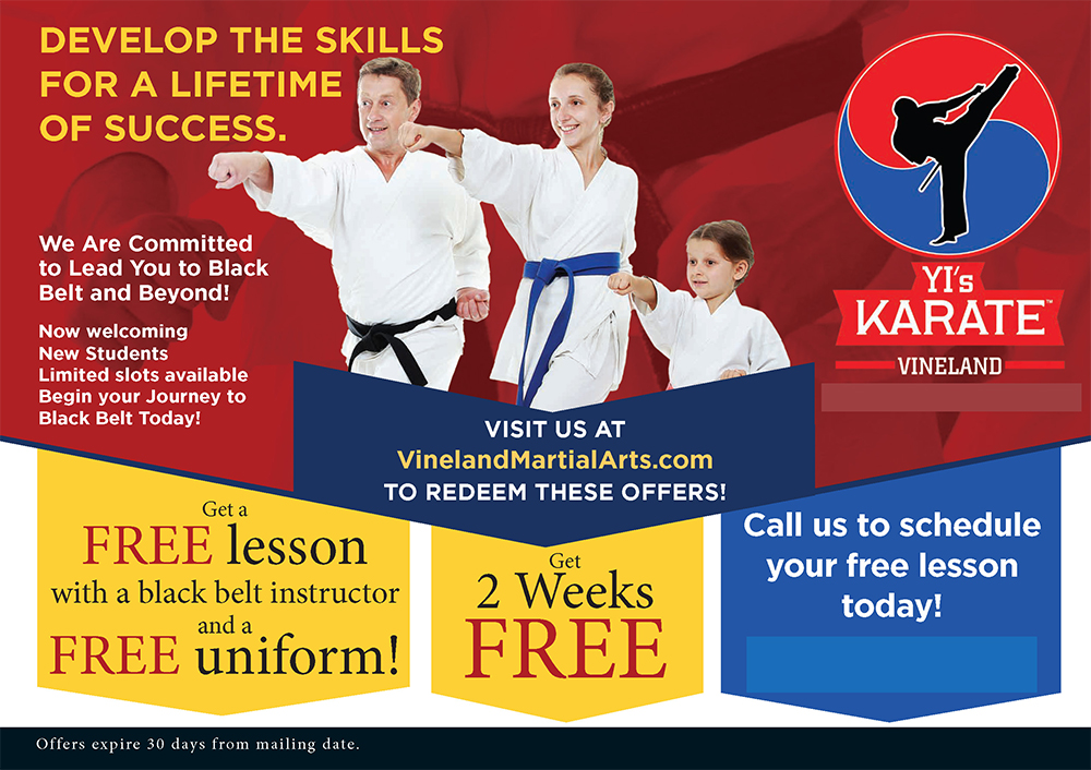 Successful Martial Arts Postcard Campaign
