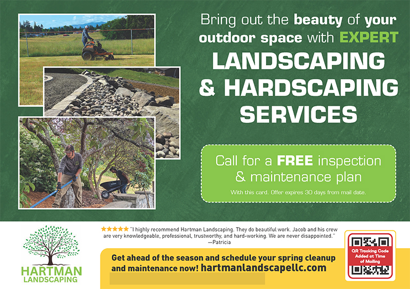 Successful Landscaping Postcard Campaign