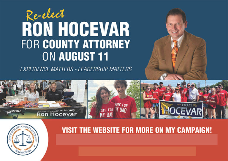 Ronald Hocevar for Scott County Attorney