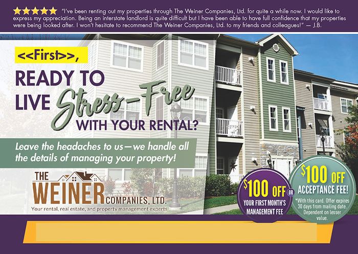 Successful Property Management Postcard Campaign