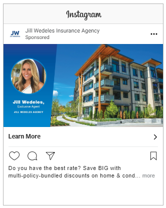 Successful Insurance Instagram Ad
