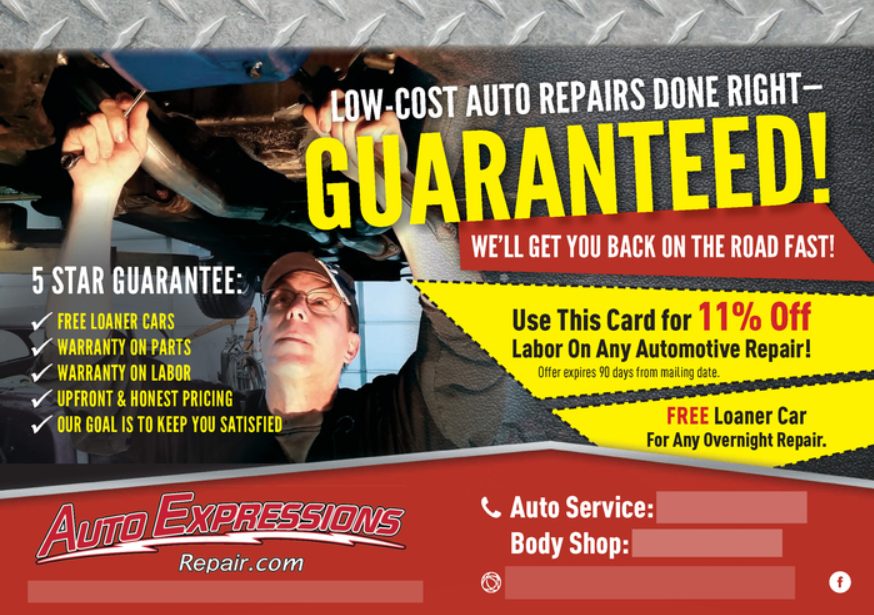 Successful Automotive Repair Postcard