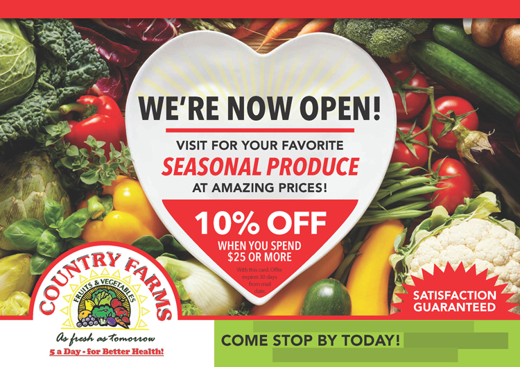 Successful Grocer Postcard Campaign