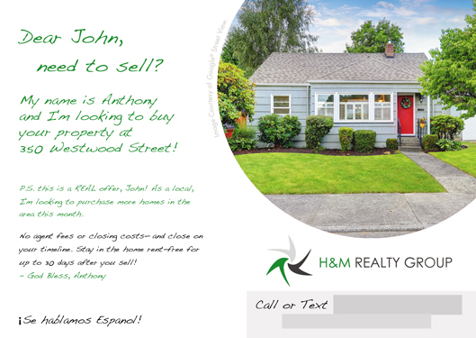 Successful Real Estate Postcard Campaign