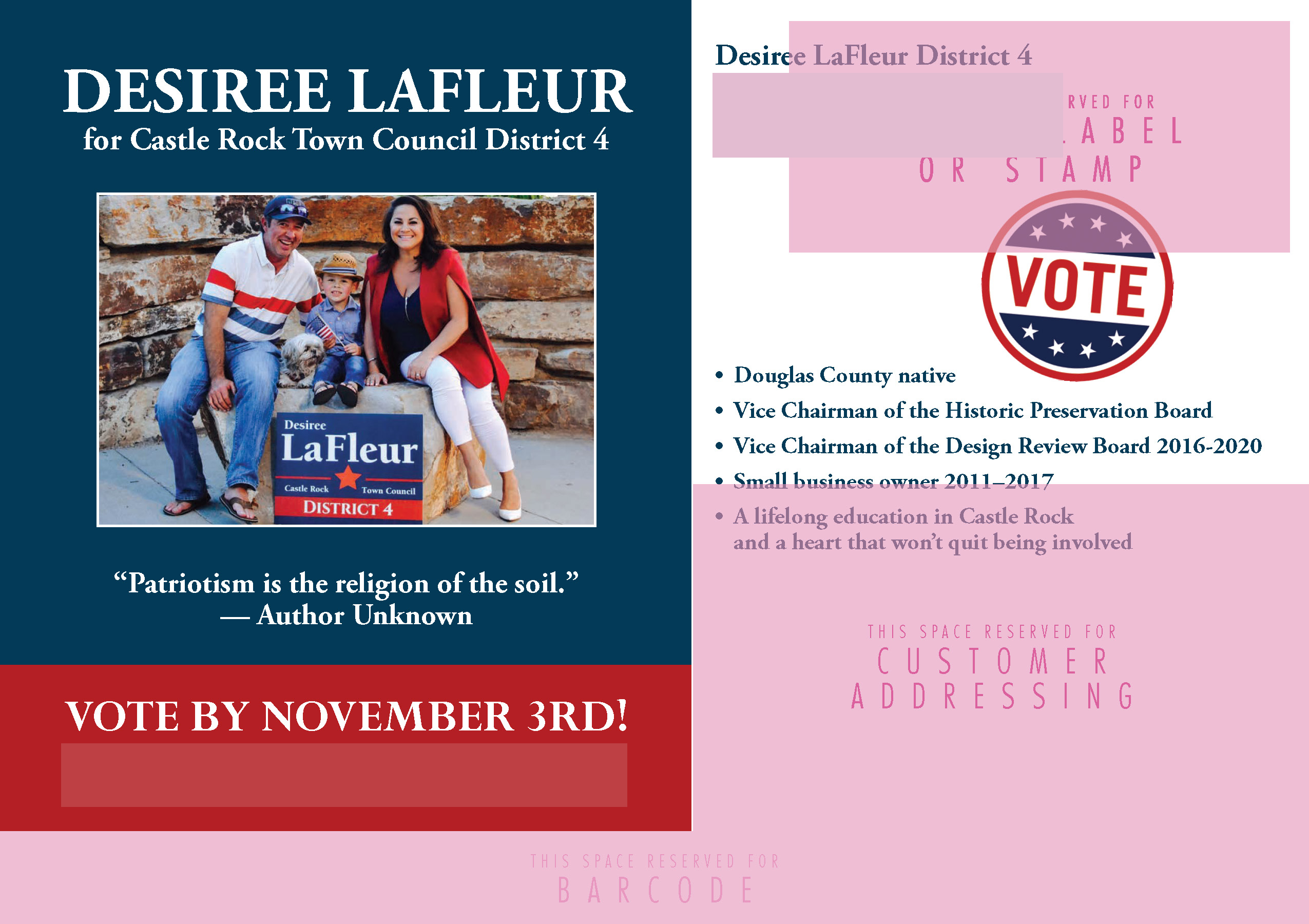 Successful Political Postcard Campaign