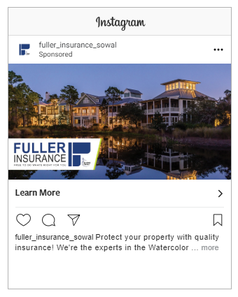 Successful Insurance Instagram Ad