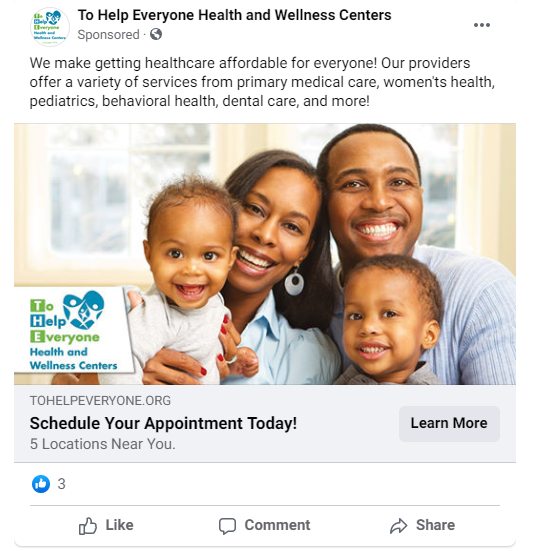 Successful Medical Services Facebook Ad