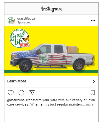 Successful Landscaping Instagram Ad