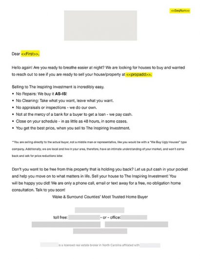 Real Estate Investor Marketing Idea