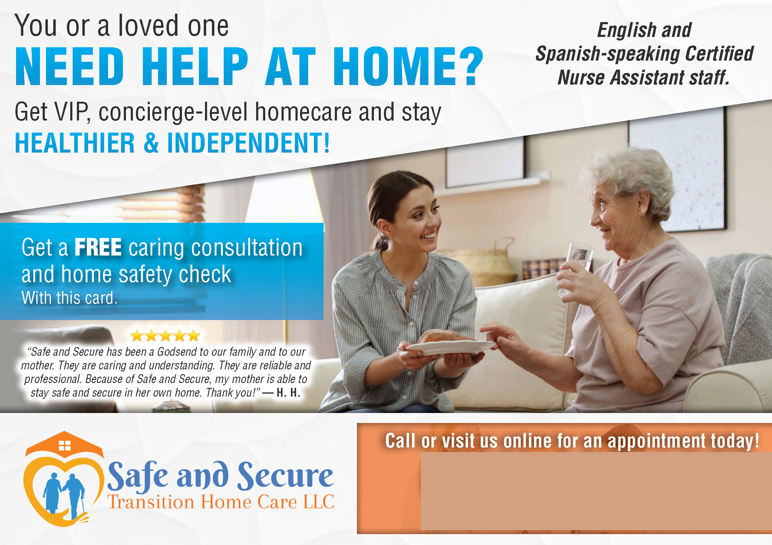 Safer at Home - Trusted In-Home Care Services for Seniors