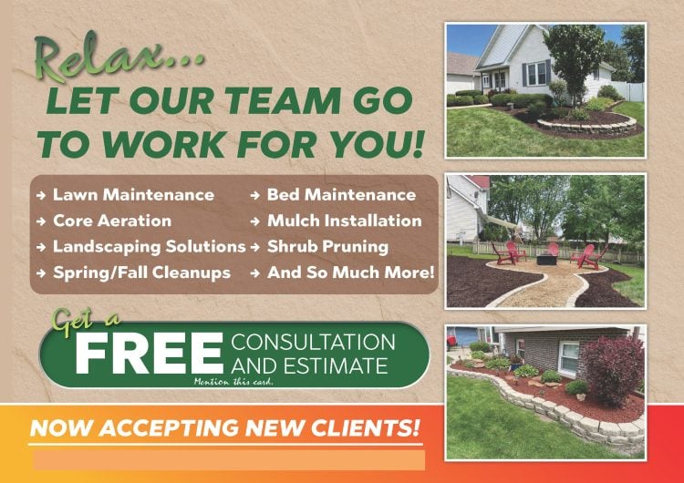 lawn care postcards