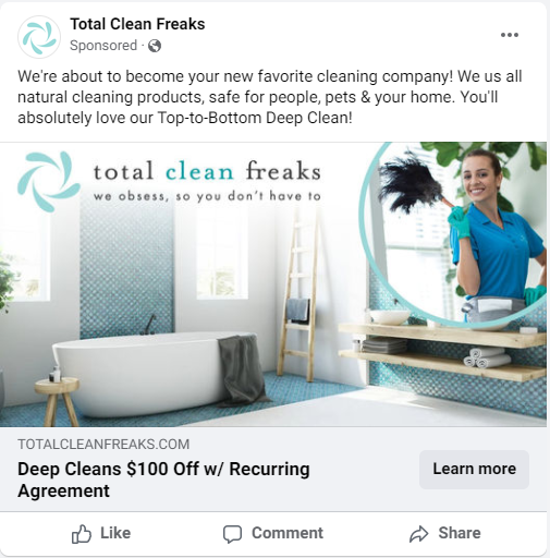 Successful Home Services Facebook Ad