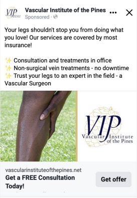 Successful Medical Services Facebook Ad