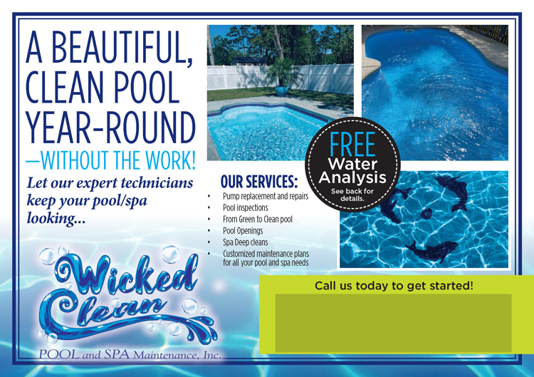 Successful Pool Service Postcard