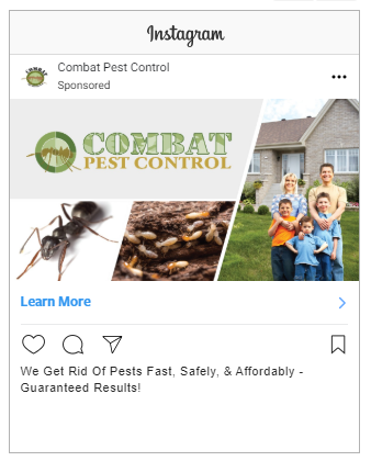 Successful Pest Control Instagram Ad