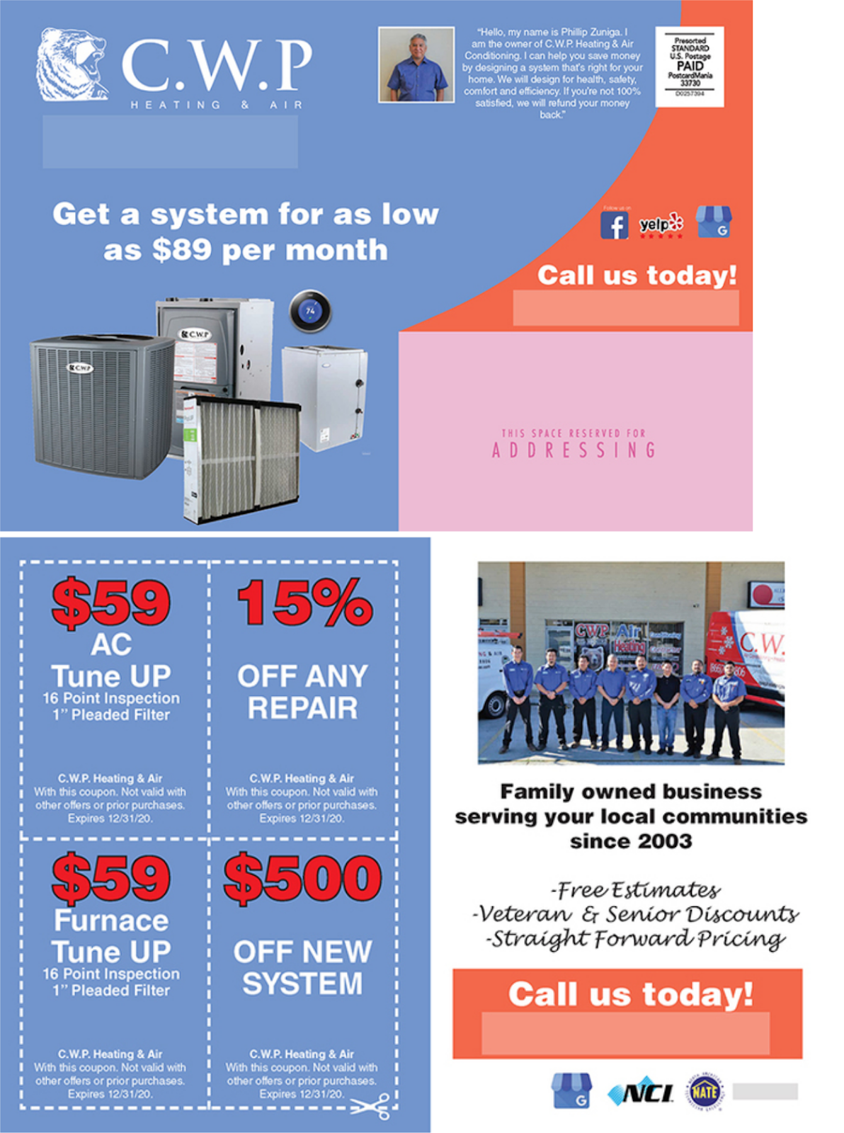 Successful HVAC Marketing Postcard Campaign