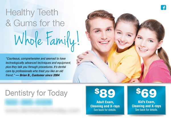 Successful Dental Services Postcard Campaign