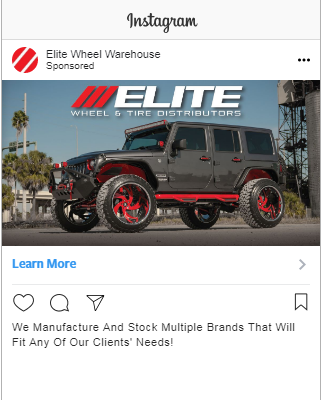 Successful Automotive Accessories Instagram Ad