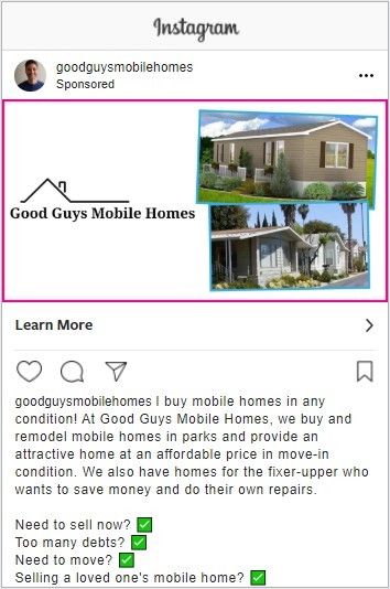 Successful Real Estate Investment Instagram Ad