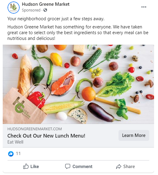 Successful Grocer Facebook Ad