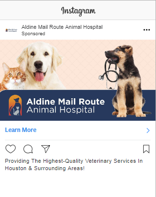 Successful Animal Services Instagram Ad