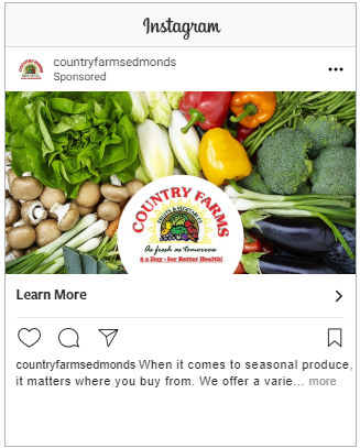 Successful Grocer Instagram Ad
