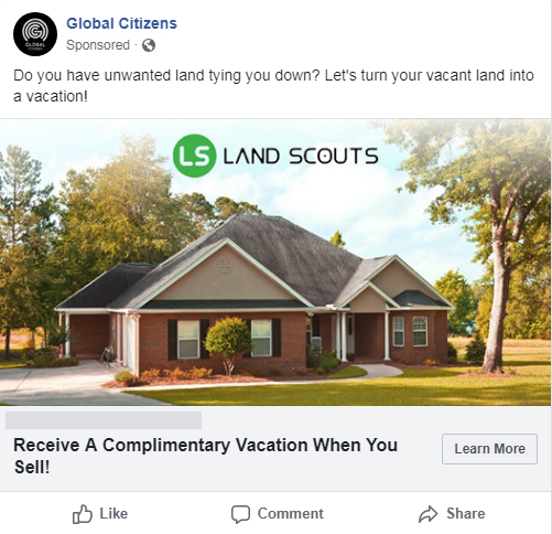 Successful Real Estate Investment Facebook Ad