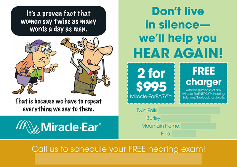 Successful Hearing Aids Postcard Campaign