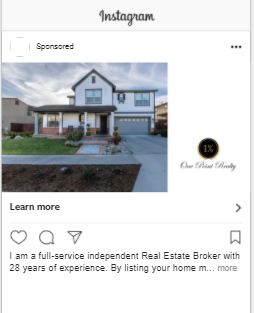 Successful Real Estate Instagram Ad