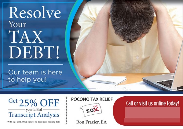 Successful Tax Relief Postcard