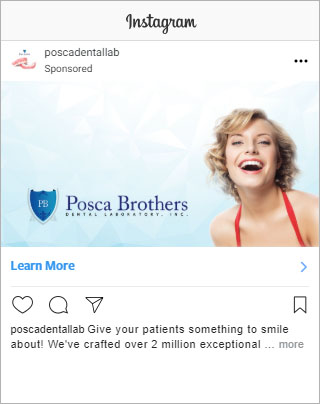 Successful Dental Lab Instagram Ad
