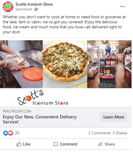 Successful Restaurant Facebook Ad