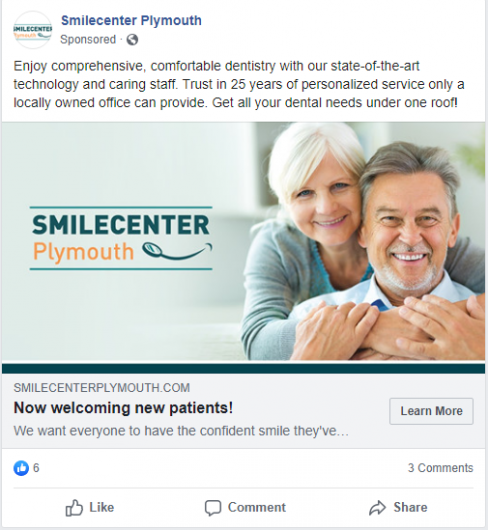 Successful Dental Facebook Ad
