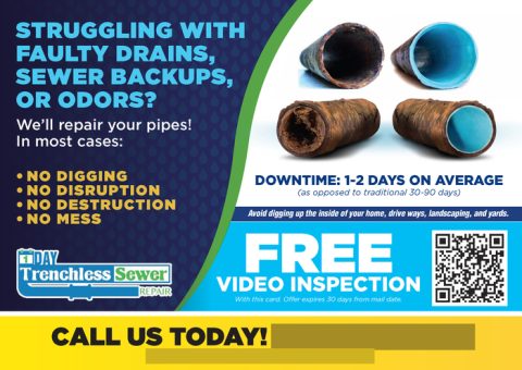 1 Day Trenchless Sewer Repair