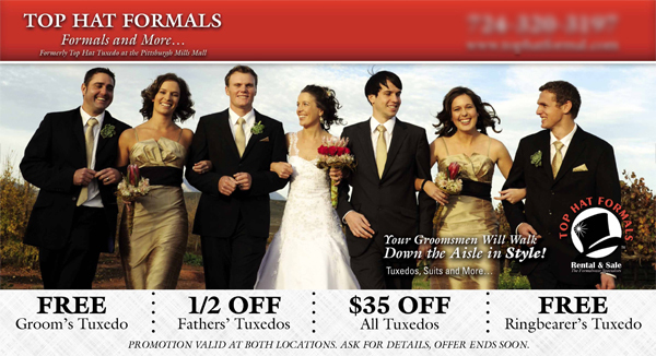 Successful Formalwear Postcard Campaign