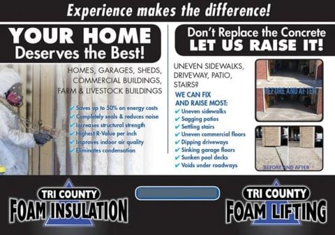Tri County Foam Insulation & Concrete Lifting