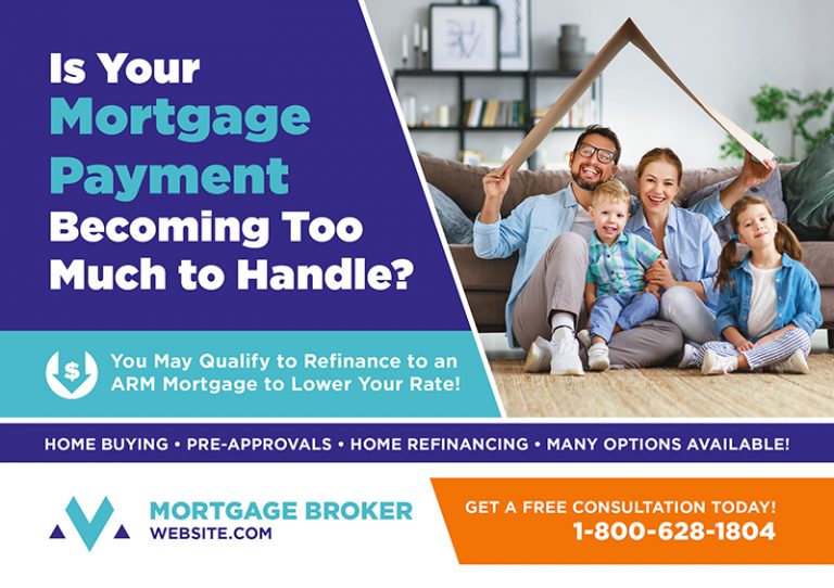 Adjustable Rate Mortgage Postcard