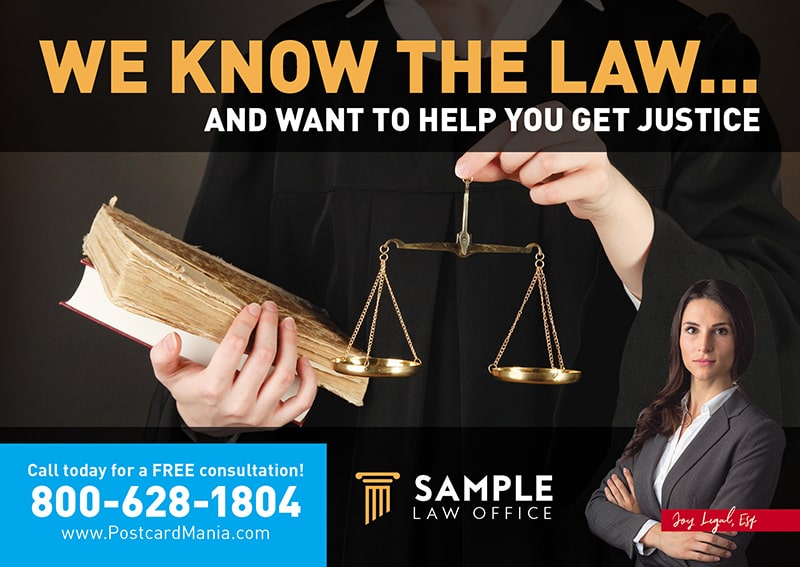 Attorney Postcard Design
