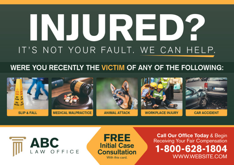 Attorney Postcard with Free Consultation
