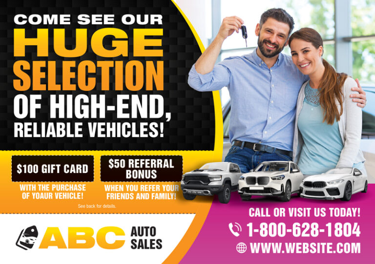 Auto Deal Mail Piece Design