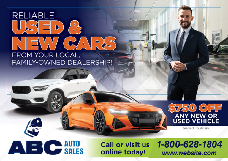 Auto Dealer Postcard Mailer