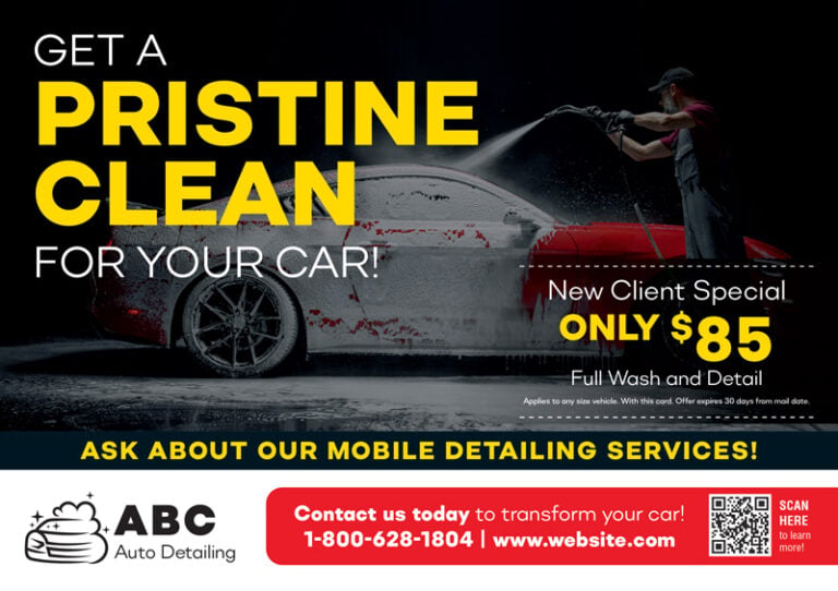 Auto Detailing Mailer