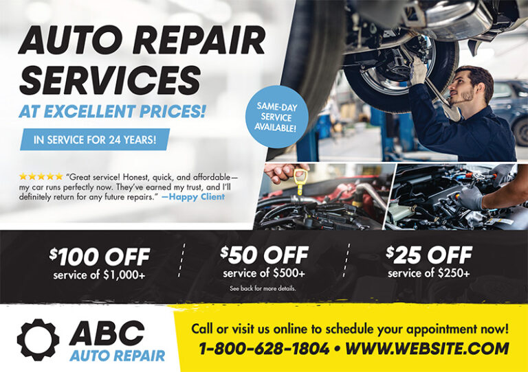 Auto Service Marketing Sample